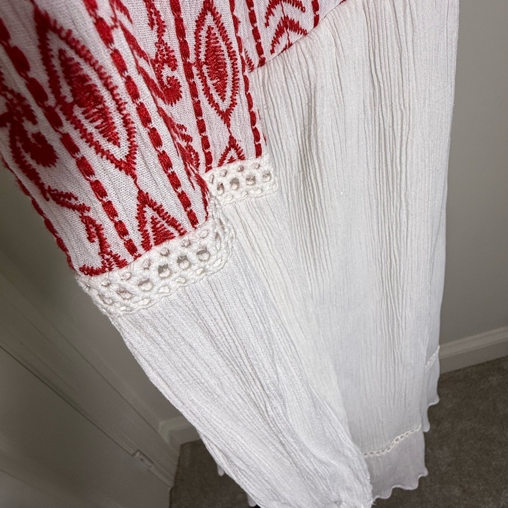 Xhilaration Red and White Midi Dress - Picture 7 of 8